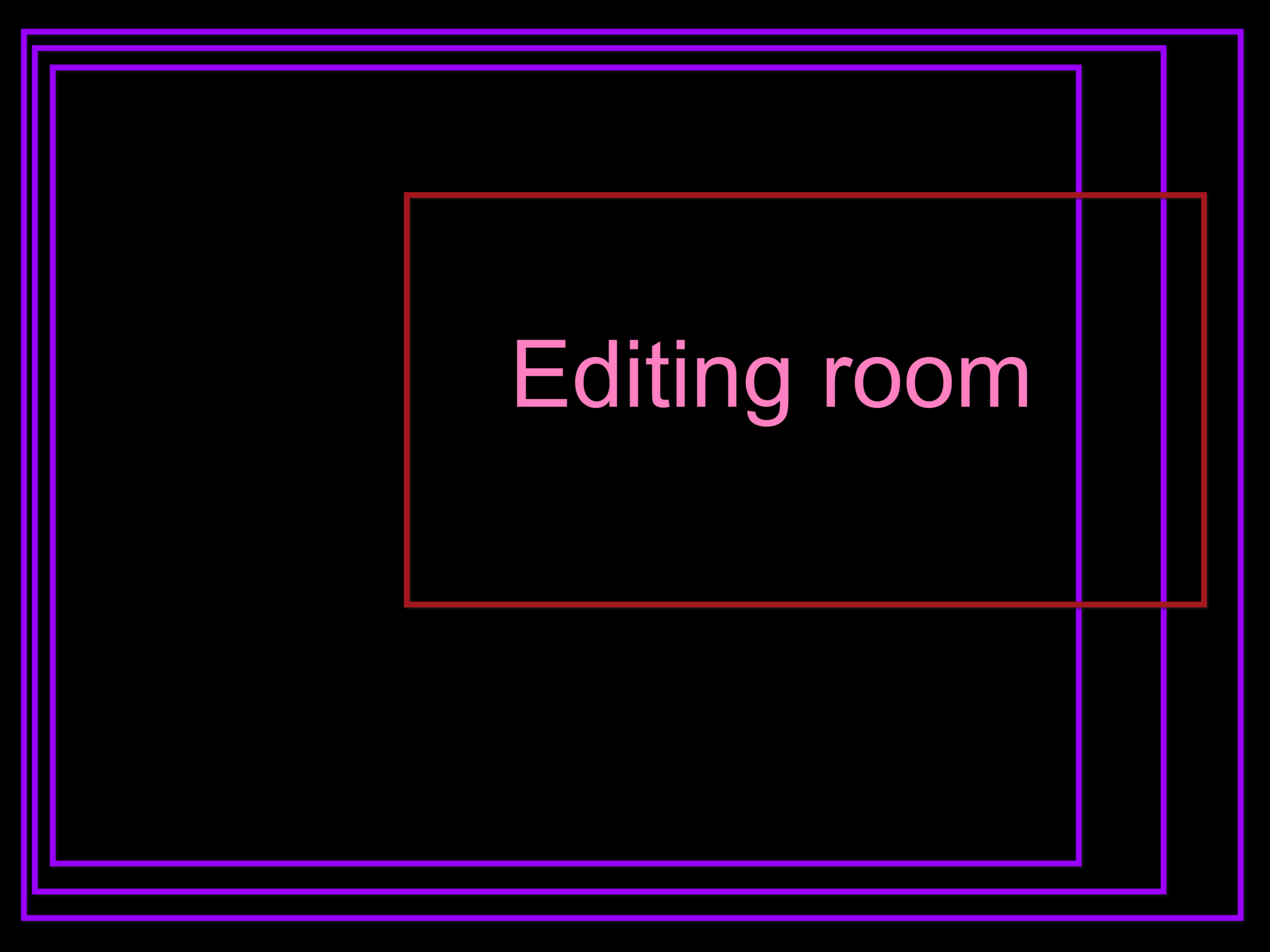 Edit your own writing, the editing room