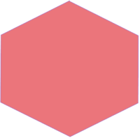 Pink hexagon bullet symbol