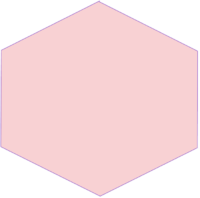 Pink hexagon bullet symbol